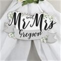 Thumbnail 3 - Mr Mrs Personalised Wooden Hanging Decoration
