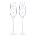 Thumbnail 2 - Personalised Hand Cut Pair of Flutes with Diamante Elements