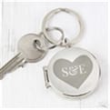 Thumbnail 2 - Personalised Couples Initials Keyring Locket