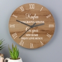 Thumbnail 5 - Personalised Wooden Wall Clocks for Couples and Family