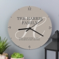 Thumbnail 6 - Personalised Wooden Wall Clocks for Couples and Family