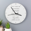 Thumbnail 9 - Personalised Wooden Wall Clocks for Couples and Family