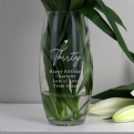 Thumbnail 1 - Personalised Thirty Birthday Glass Bullet Vase