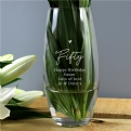 Thumbnail 1 - Personalised Fifty Birthday Glass Bullet Vase