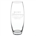 Thumbnail 2 - Personalised Ruby Anniversary Glass Bullet Vase