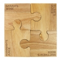 Thumbnail 5 - Personalised Sets of 4 Jigsaw Piece Drink Coasters