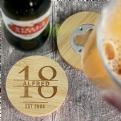 Thumbnail 11 - Personalised Pint Glass & Bamboo Bottle Opener Coaster Sets