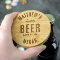 Thumbnail 5 - Personalised Bamboo Bottle Opener Coaster & Beer/Ale Sets
