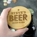 Thumbnail 8 - Personalised Bamboo Bottle Opener Coaster & Beer/Ale Sets