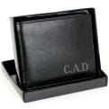 Thumbnail 3 - Personalised Black Leather Wallet