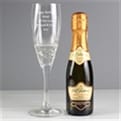 Thumbnail 3 - Personalised Flute and Mini Prosecco Gift Set