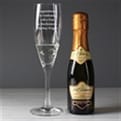 Thumbnail 1 - Personalised Flute and Mini Prosecco Gift Set