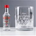 Thumbnail 2 - Personalised Crystal Glass & Vodka Gift Set