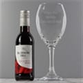 Thumbnail 3 - Personalised Wine Glass & Red Wine Gift Set