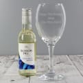 Thumbnail 2 - Personalised Wine Glass & White Wine Gift Set