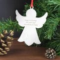 Thumbnail 1 - Angel Personalised Christmas Tree Decoration