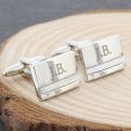Thumbnail 1 - Mother of Pearl Personalised Cufflinks