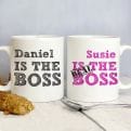Thumbnail 1 - The Real Boss Personalised Mug Gift Set 