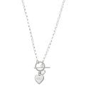 Thumbnail 3 - Sterling Silver Engraved Heart Necklace