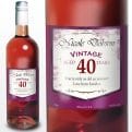 Thumbnail 1 - Personalised 40th Birthday Rose Wine