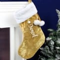 Thumbnail 2 - Personalised Name Only Luxury Gold Stocking