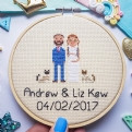Thumbnail 3 - Hand Stitched Personalised Family Portraits