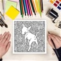 Thumbnail 4 - Dog Butt Adult Colouring Book & Sweary Pencils set