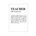 Thumbnail 5 - Personalised Teacher Dictionary Definition Print
