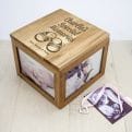 Thumbnail 9 - Personalised Baby Boy Keepsake Box Photo Cube