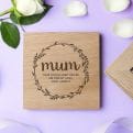 Thumbnail 1 - Personalised Oak Photo Cube For Mum