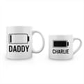 Thumbnail 5 - Personalised Daddy & Me Low Battery Mug Sets