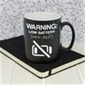 Thumbnail 1 - Personalised Warning: New Dad Matte Black Mug
