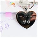 Thumbnail 4 - Personalised Heart Keyring with Engraved Handwriting