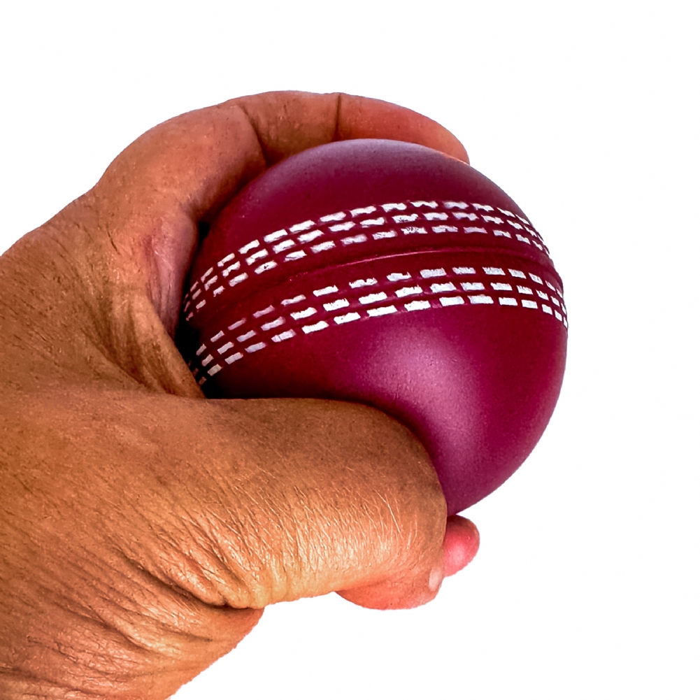 13Square Red Cricket Ball Squeezy Stress Ball