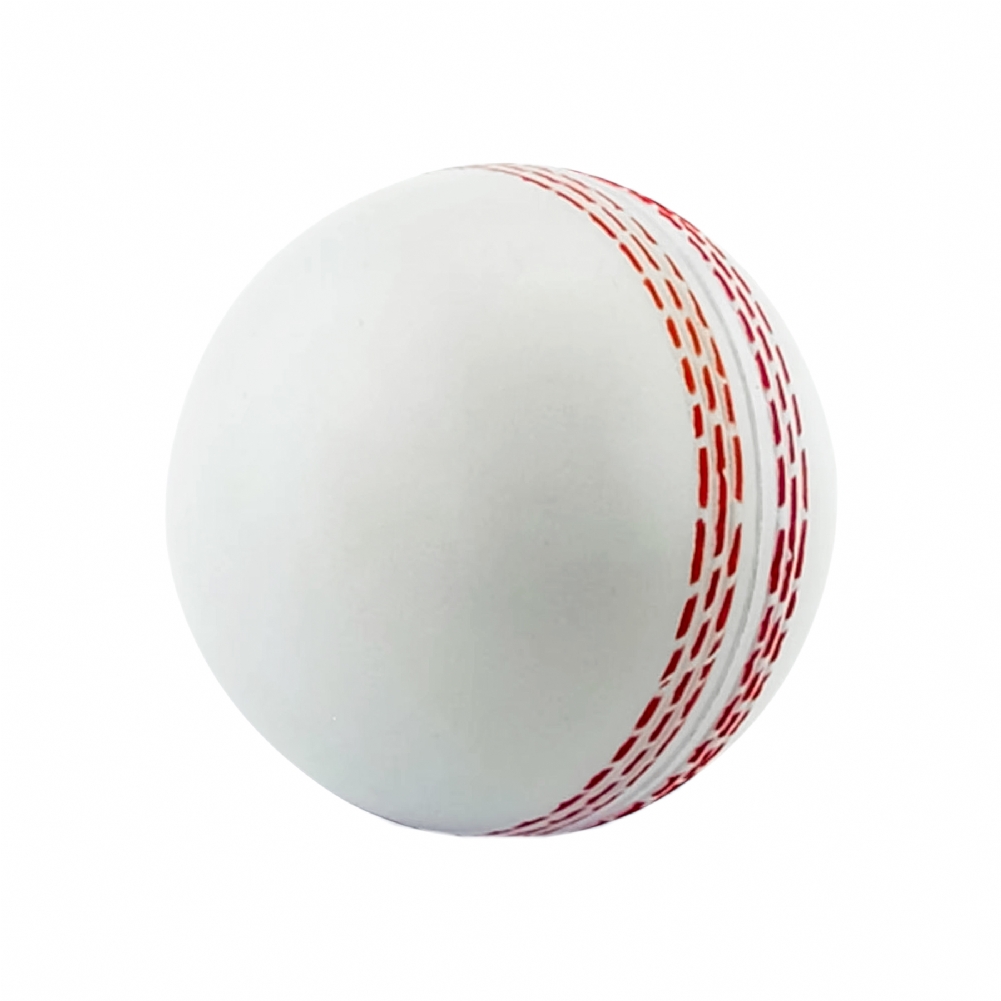 13Square White Cricket Ball Squeezy Stress Ball