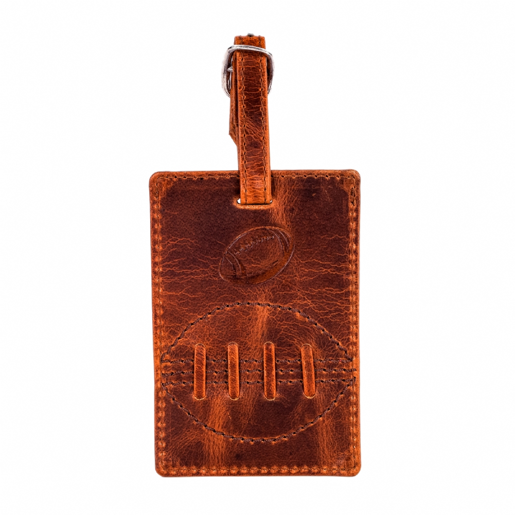 13Square Rugby Buffalo Leather Luggage Tag