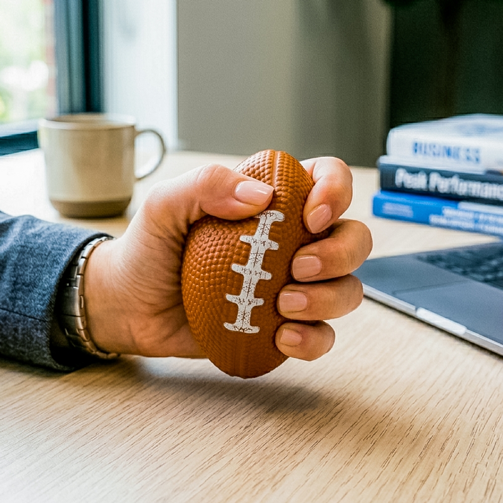 13Square Light Rugby Ball Squeezy Stress Ball