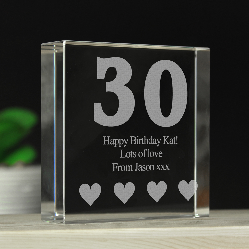 Personalised Memento Co Personalised 30Th Birthday Keepsake