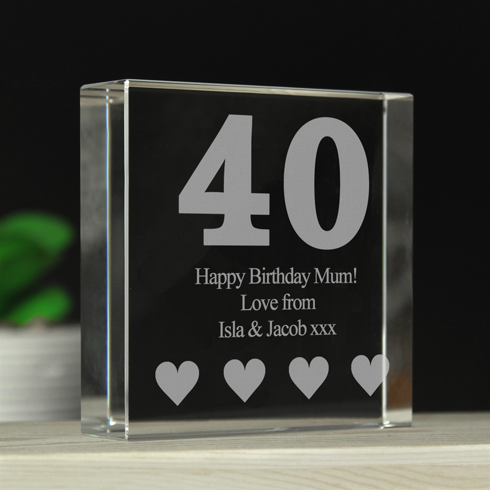 Personalised Memento Co Personalised 40Th Birthday Keepsake