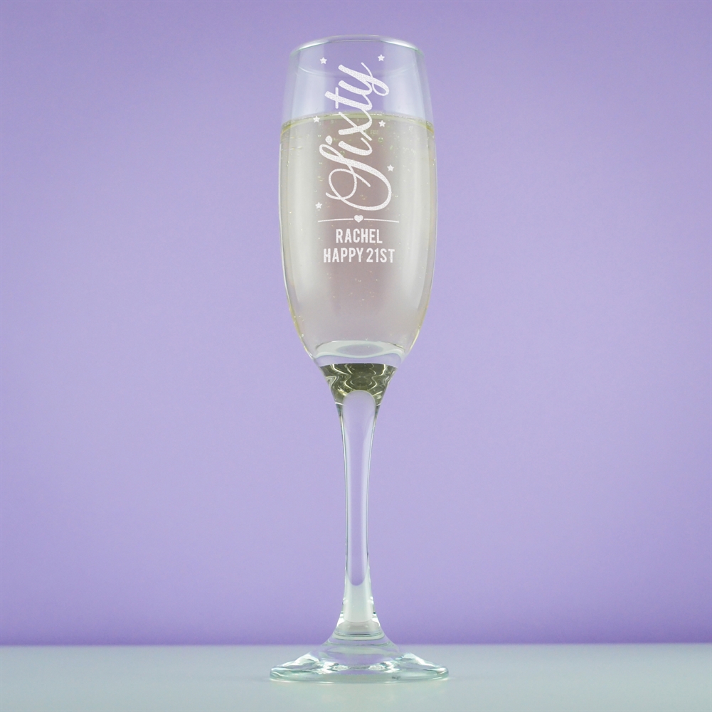 Personalised Memento Co Personalised 60Th Birthday Prosecco Glass