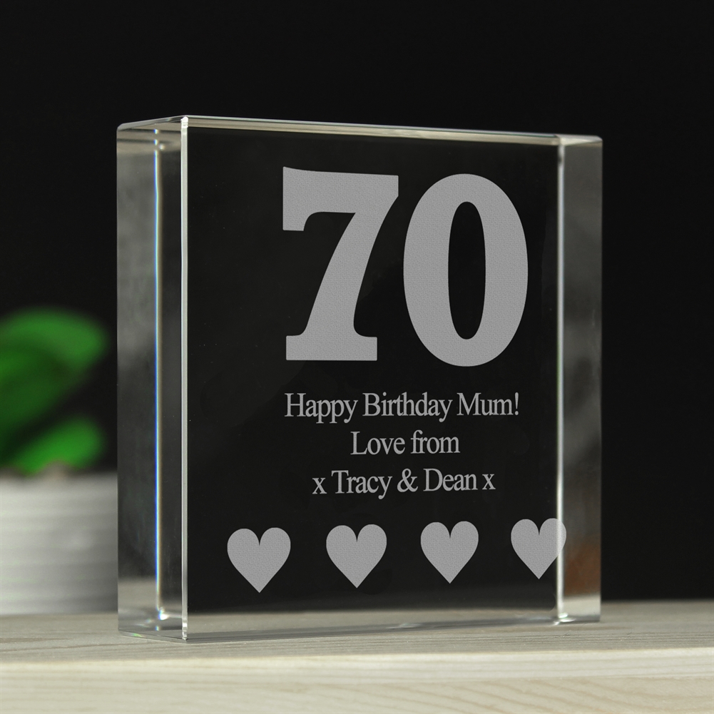Personalised Memento Co Personalised 70Th Birthday Keepsake