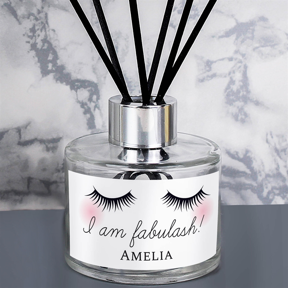 Personalised Memento Co Personalised Eyelashes Reed Diffuser