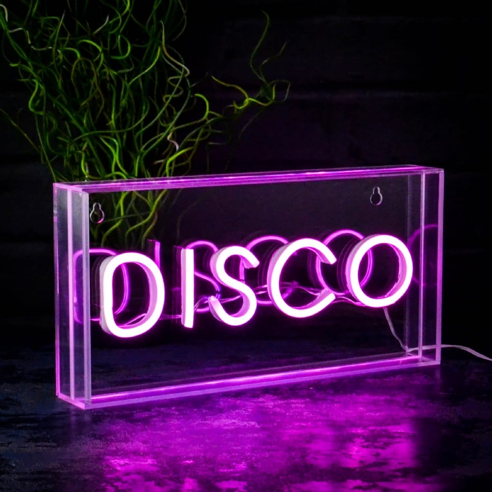Amber Bright Creations Light Disco Neon Wall Box