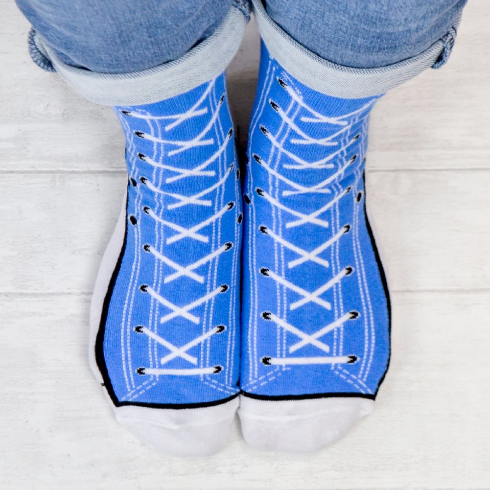Addcore Ltd Blue Sneaker Novelty Socks