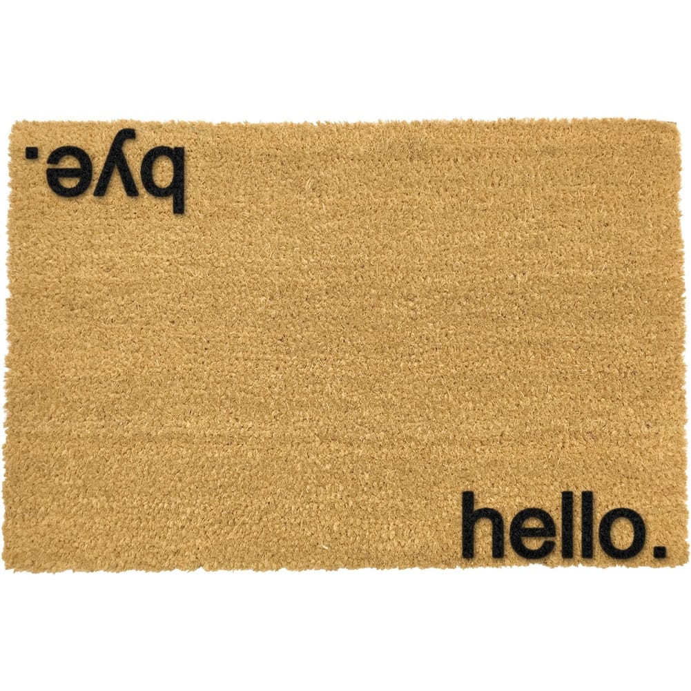 Xplort Limited- Artsy Doorsmats Hello, Bye Doormat