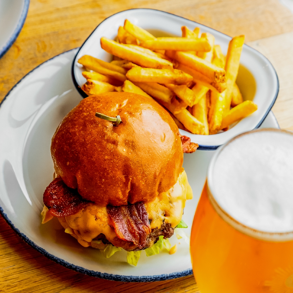 Activity Superstore Gourmet Burger Meal And A Craft Beer For Two