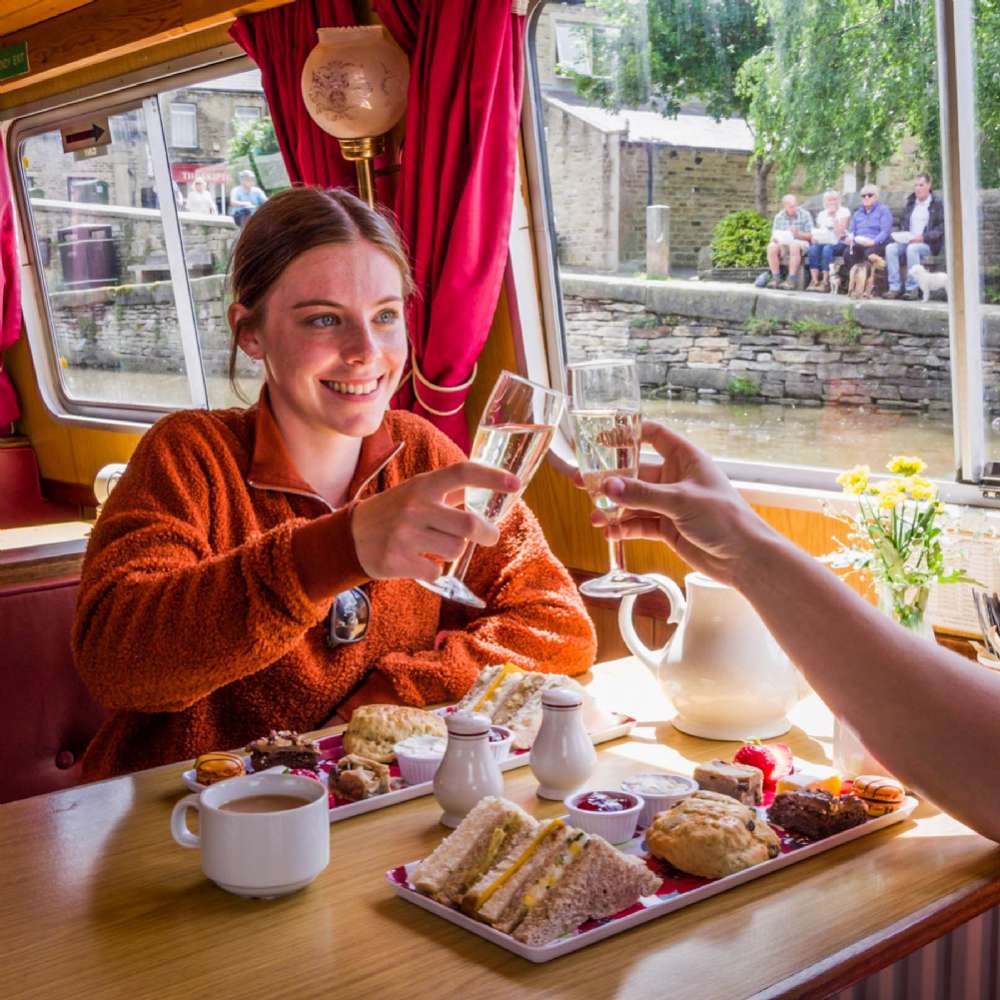 Activity Superstore Cream Yorkshire Afternoon Tea Cruise With Prosecco For Two