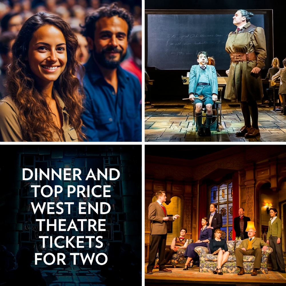 Dinner and Top Price West End Theatre Tickets for Two