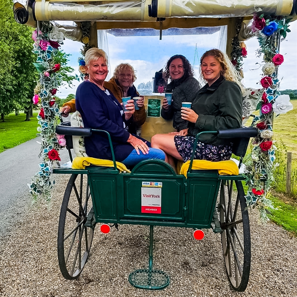 Activity Superstore Cream Horse Drawn Carriage Ride With Tea For Four