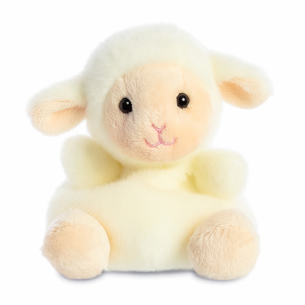 Aurora World White/Pink Palm Pals Woolly Lamb Soft Toy